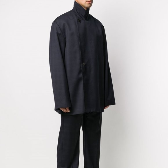 BALENCIAGA CHECK HIGH COLLAR JACKET (UNISEX) - Picture 13 of 14